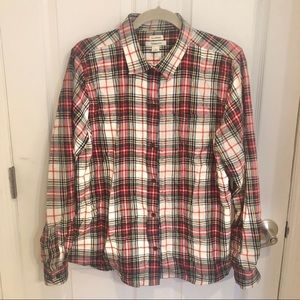 LL Bean Flannel Top